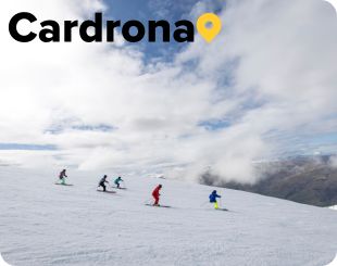 skiers on Cadrona