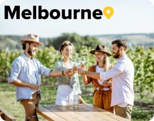 Group of peopl wine tasting in Melbourne 