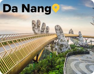 Golden Bridge in Da Nang Vietnam 